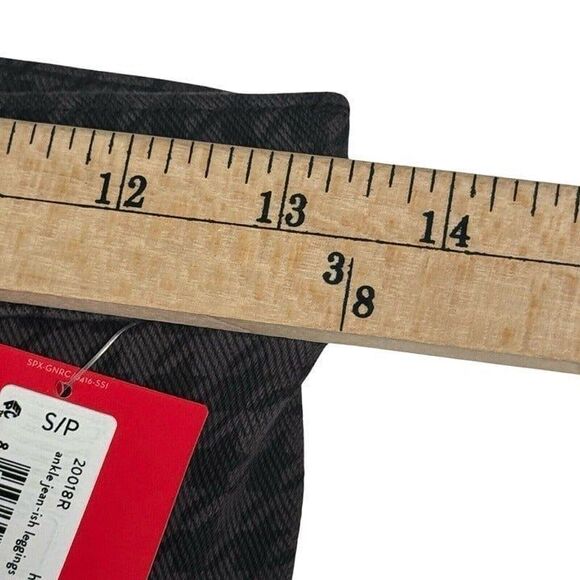 Spanx Women's Gray Houndstooth Jean-ish Ankle Leggings size Small - Picture 4 of 12